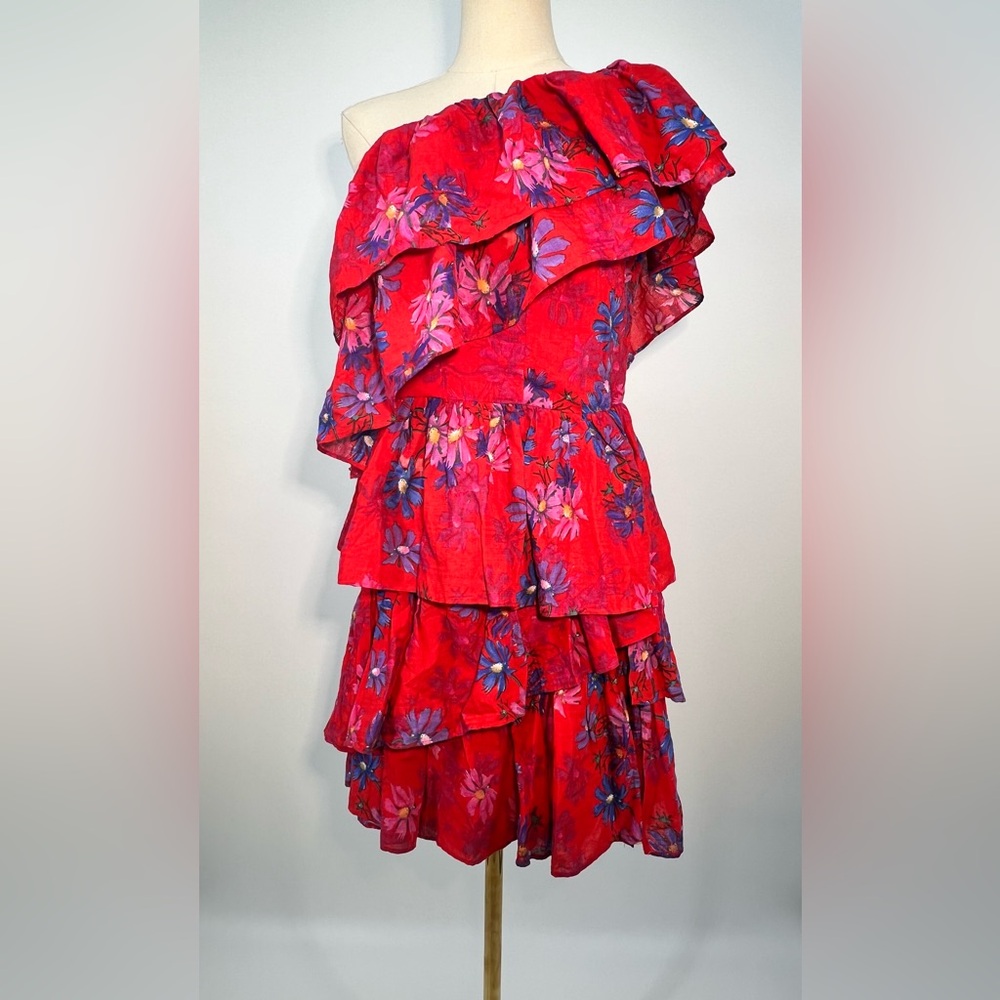 Endless Rose one Shoulder Tiered Mini Dress | NWT M - Picture 5 of 8